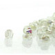 True2™ Czech Fire polished faceted glass beads 2mm - Crystal green rainbow